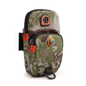 Outdoor Arm Bag; Sports Running Phone Pouch; Women's Nylon Coin Purse With Earphone Hole (Color: camouflage)